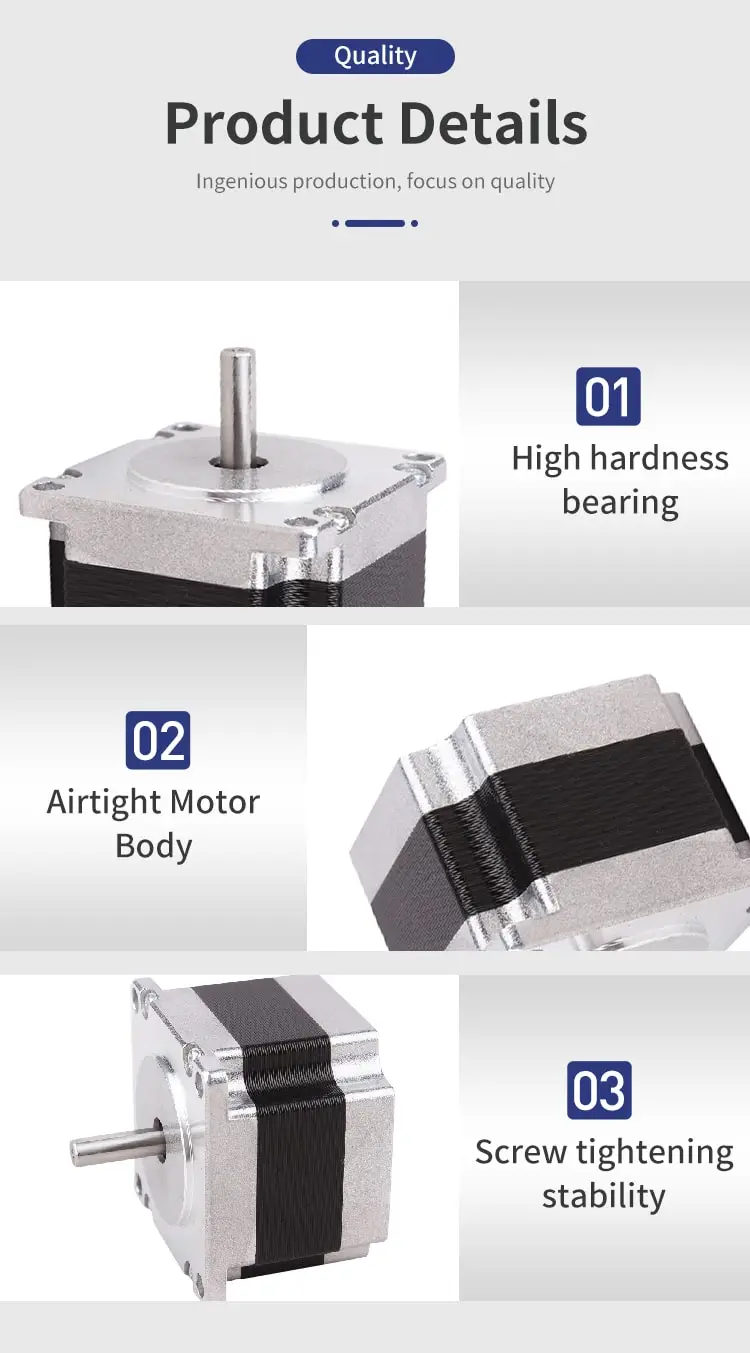 57mm 57HM 0.9° two-phase stepper motor details