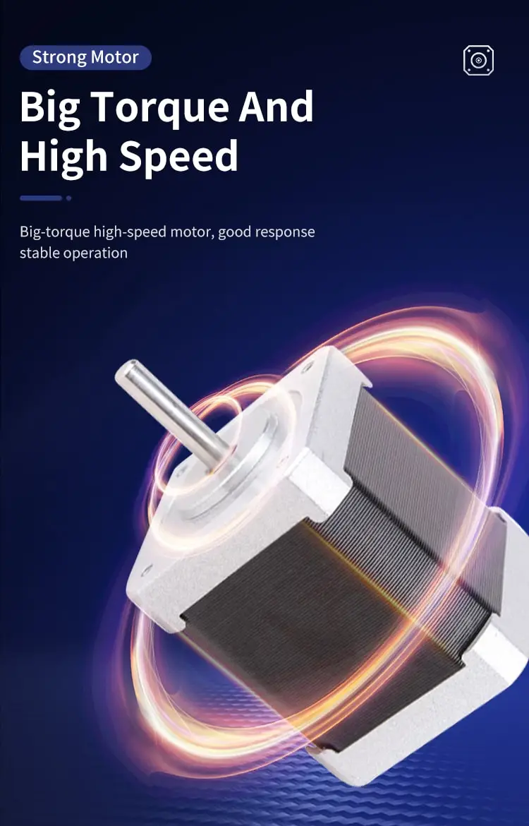 42mm 42HM 0.9° two-phase stepper motor features
